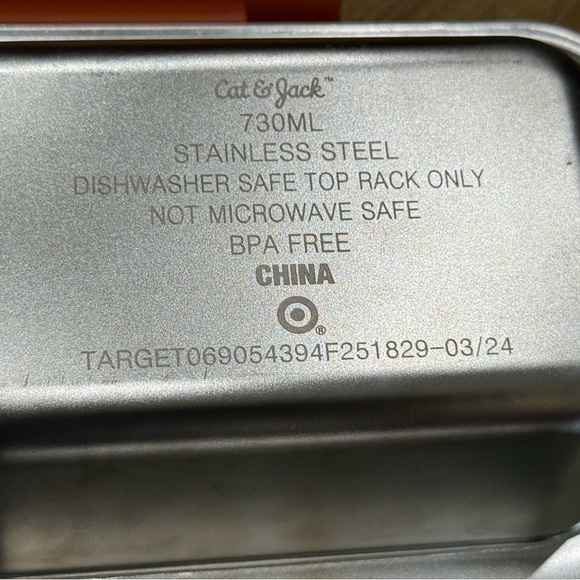 Cat & Jack Stainless Steel Bento Box New in Box Shark - Picture 3 of 4